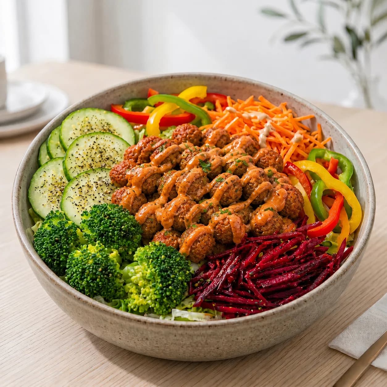 Soya chunk salad