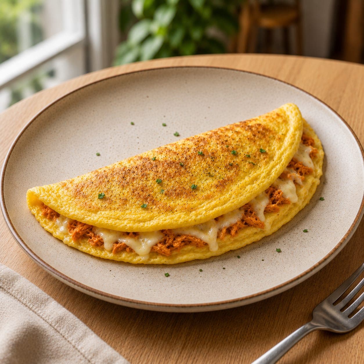 Chicken & Cheese Omelette
