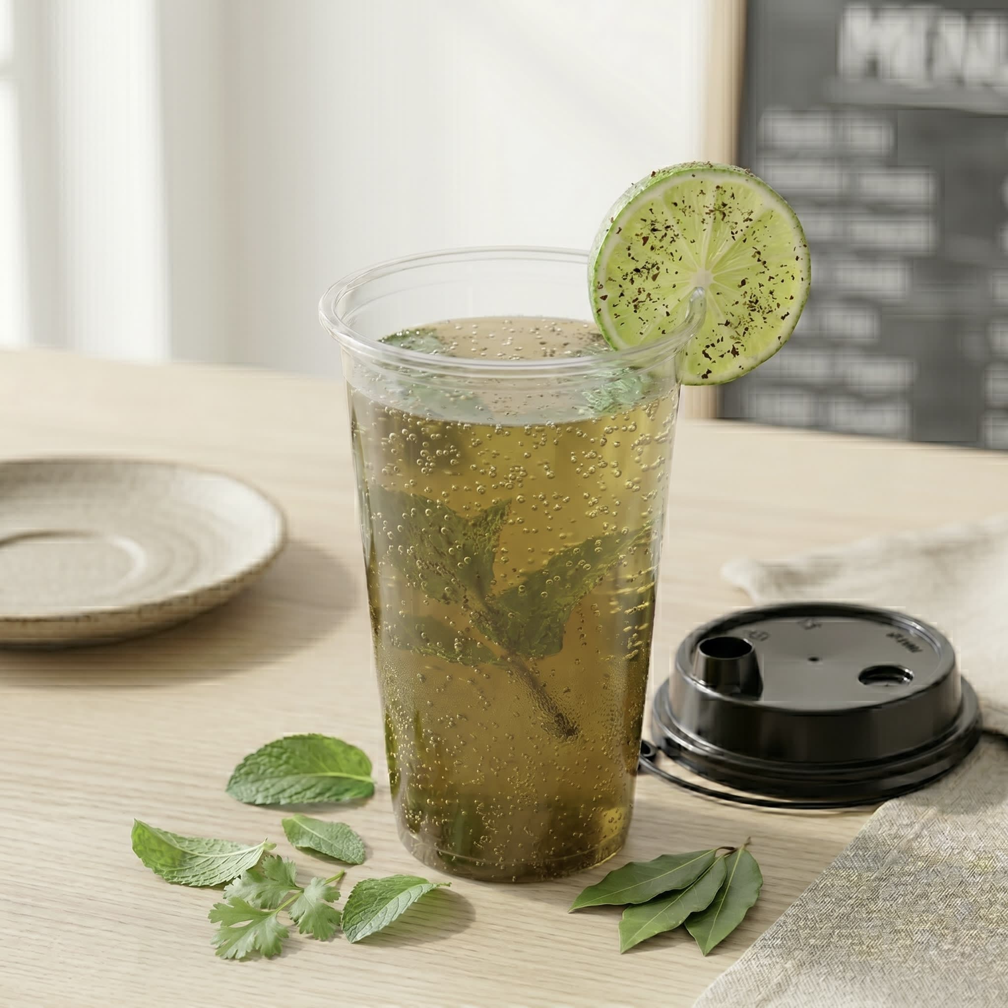 Spiced Minty Lime Sparkler