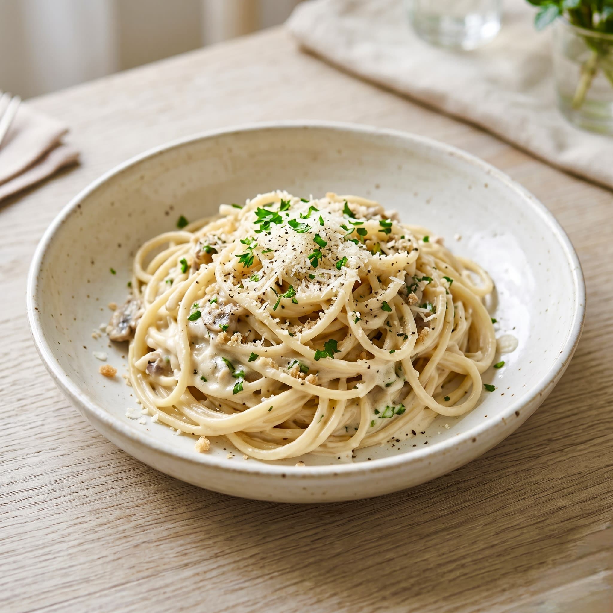 White Sauce Spaghetti Pasta